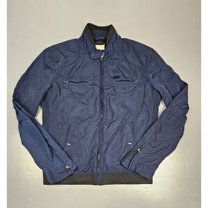 Diesel Bomber Jacket Men XL Navy Blue Full Zip Long Sleeve‎ Designer Zip Pockets